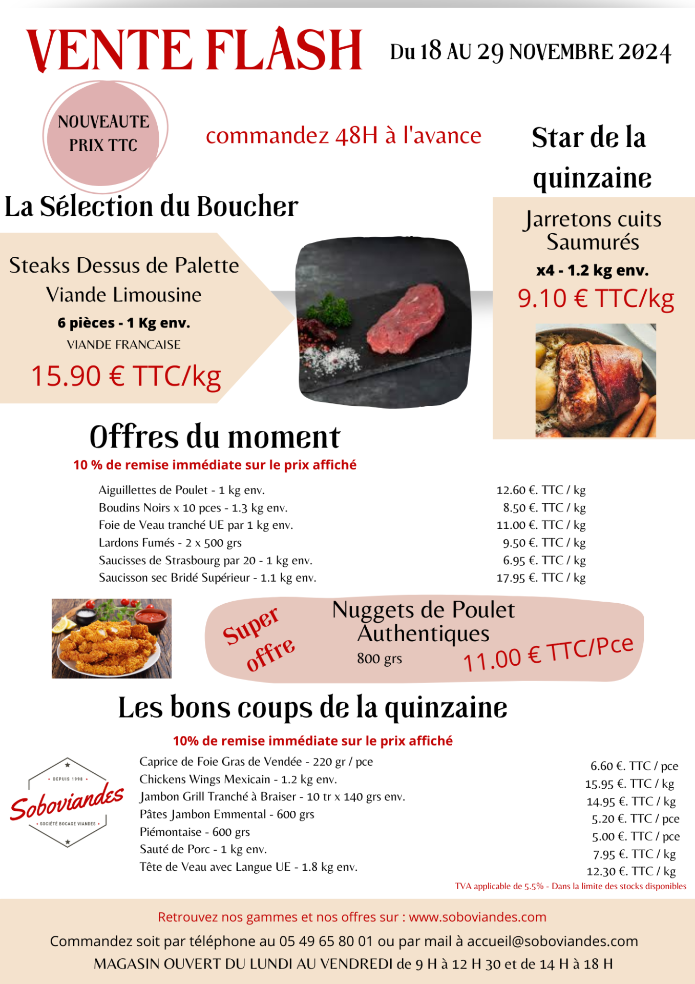 Vente flash du 18 au 29 nov 26